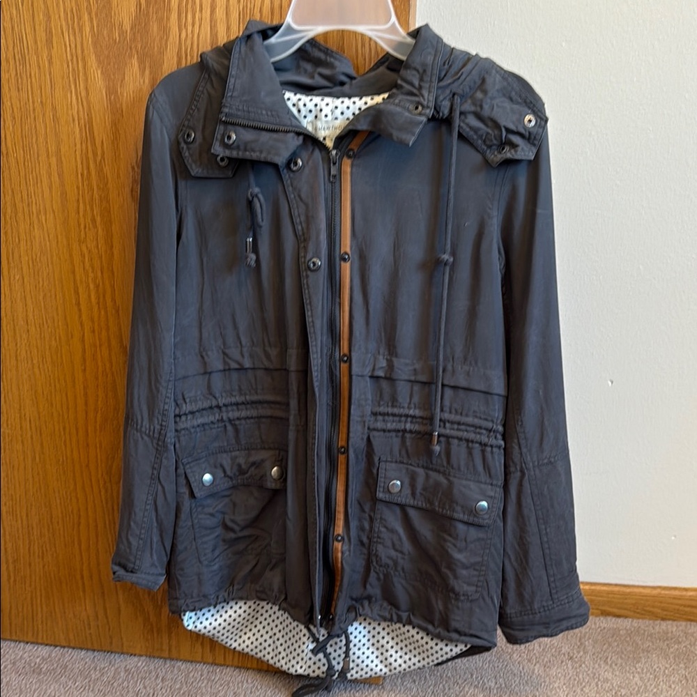 Women's Charcoal Hooded Jacket